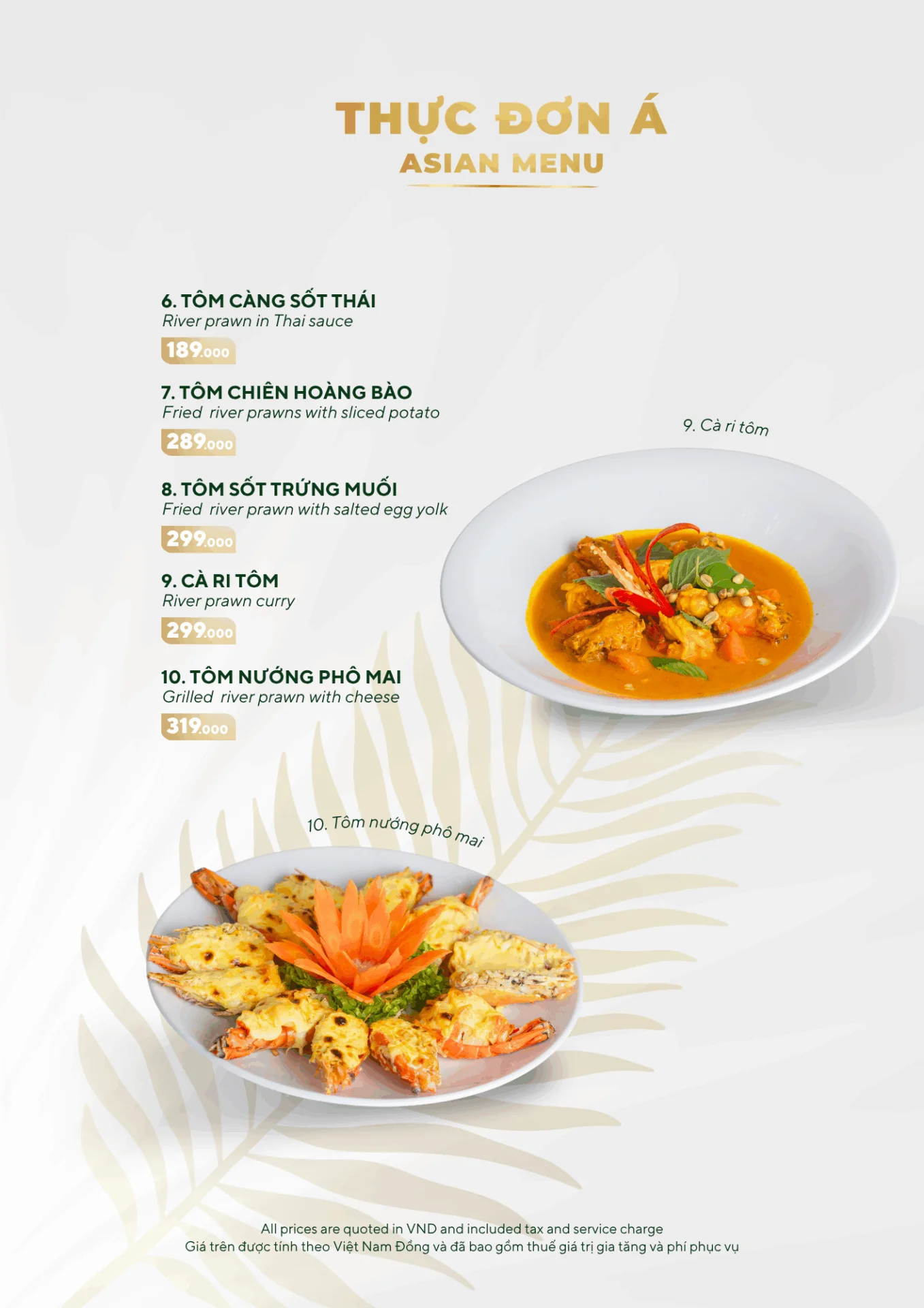 MENU MÓN ĂN