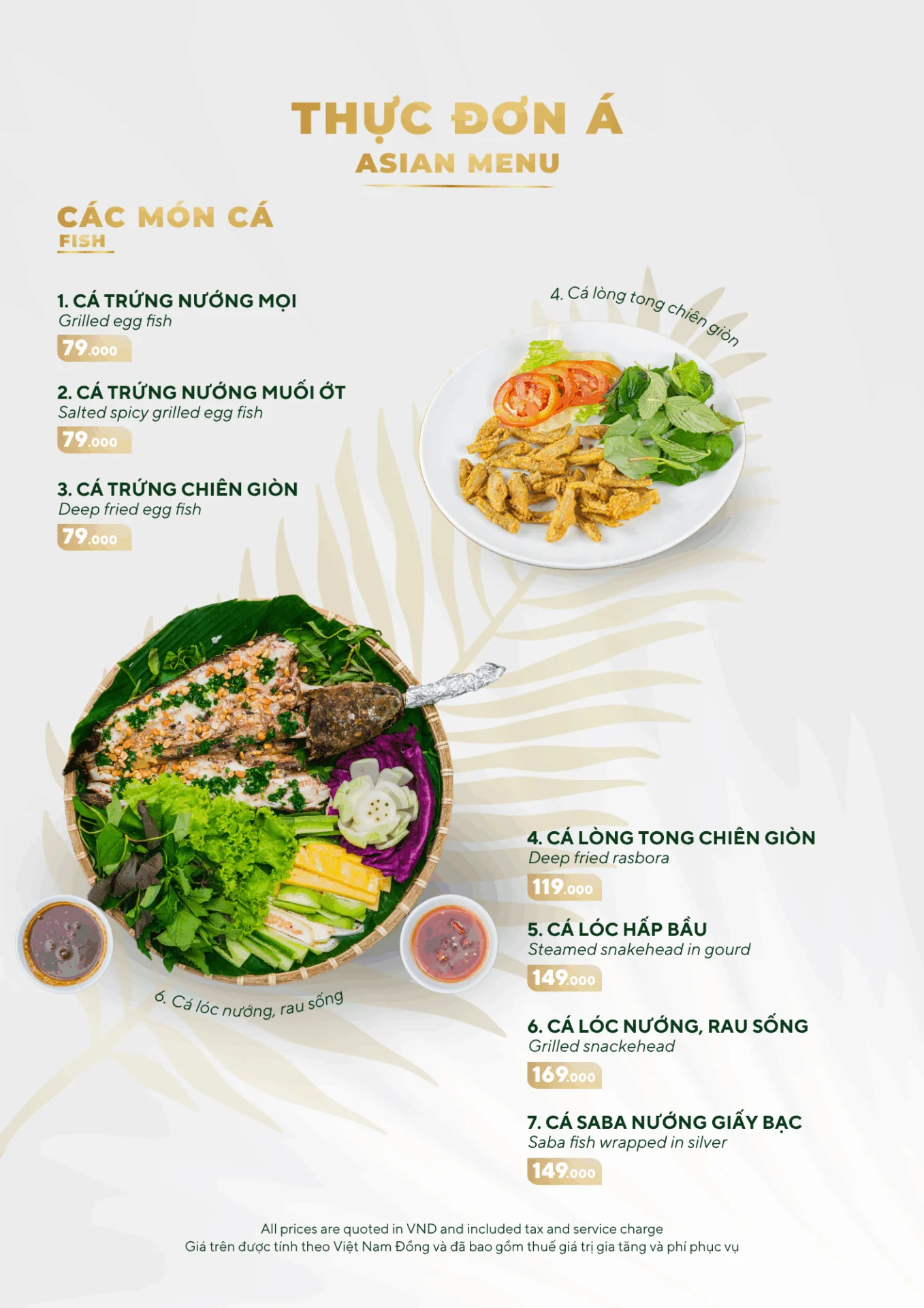 MENU MÓN ĂN