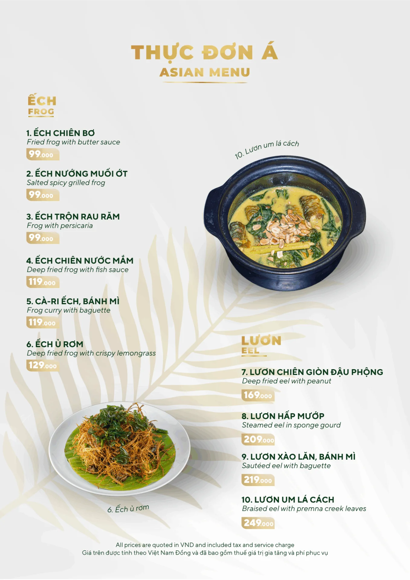 MENU MÓN ĂN
