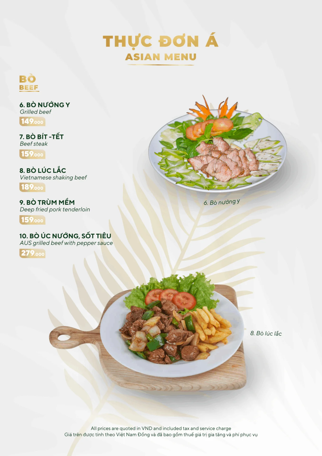 MENU MÓN ĂN