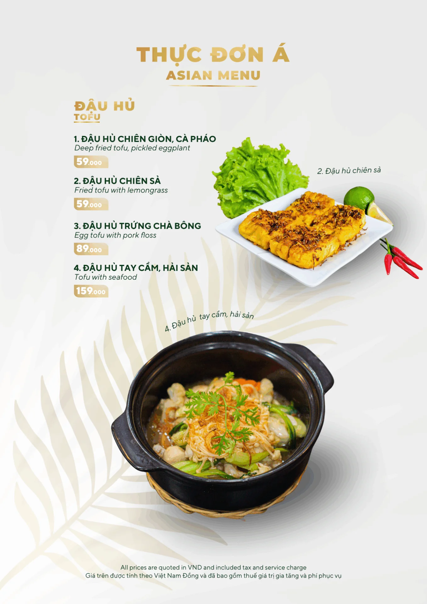 MENU MÓN ĂN