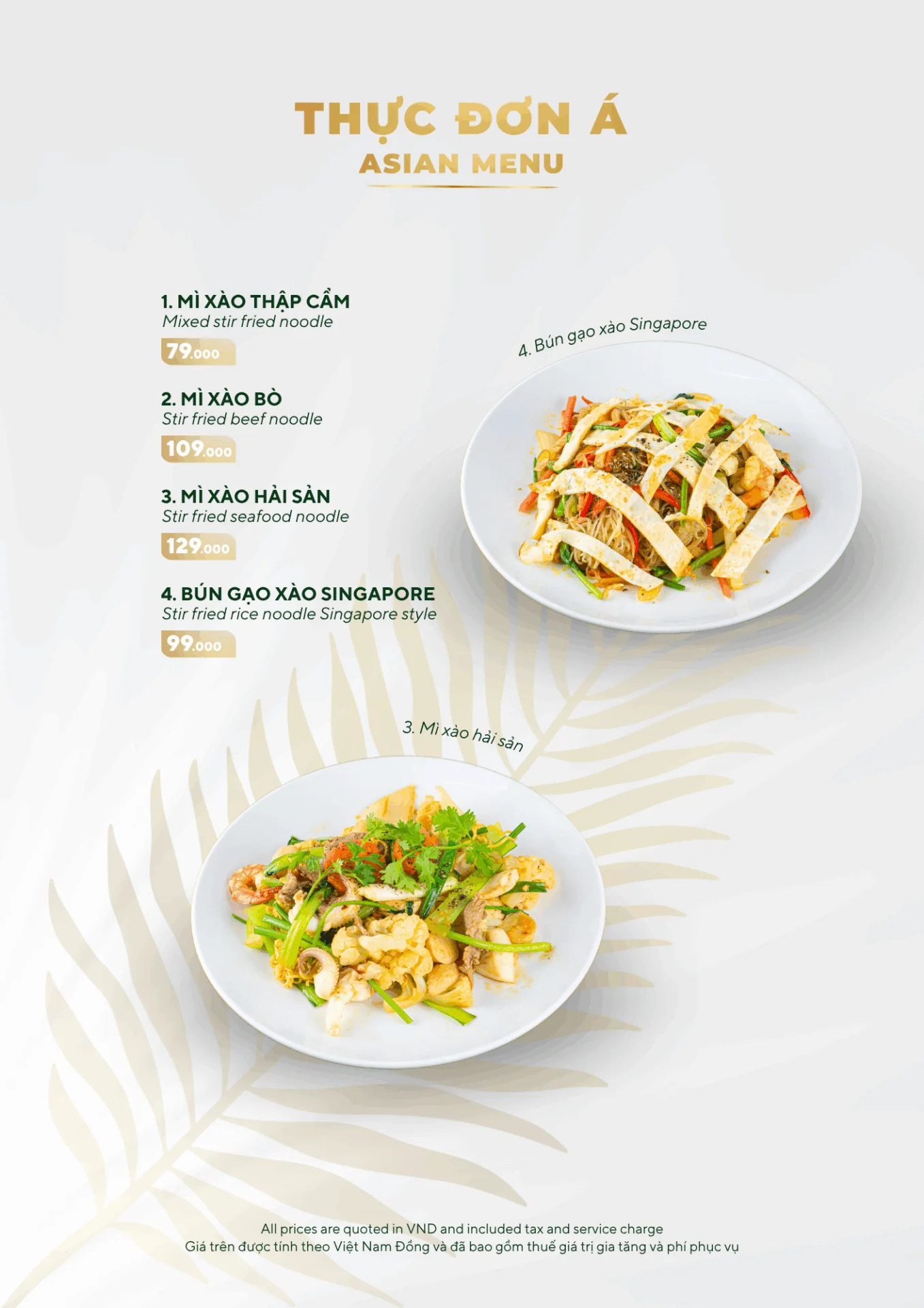 MENU MÓN ĂN