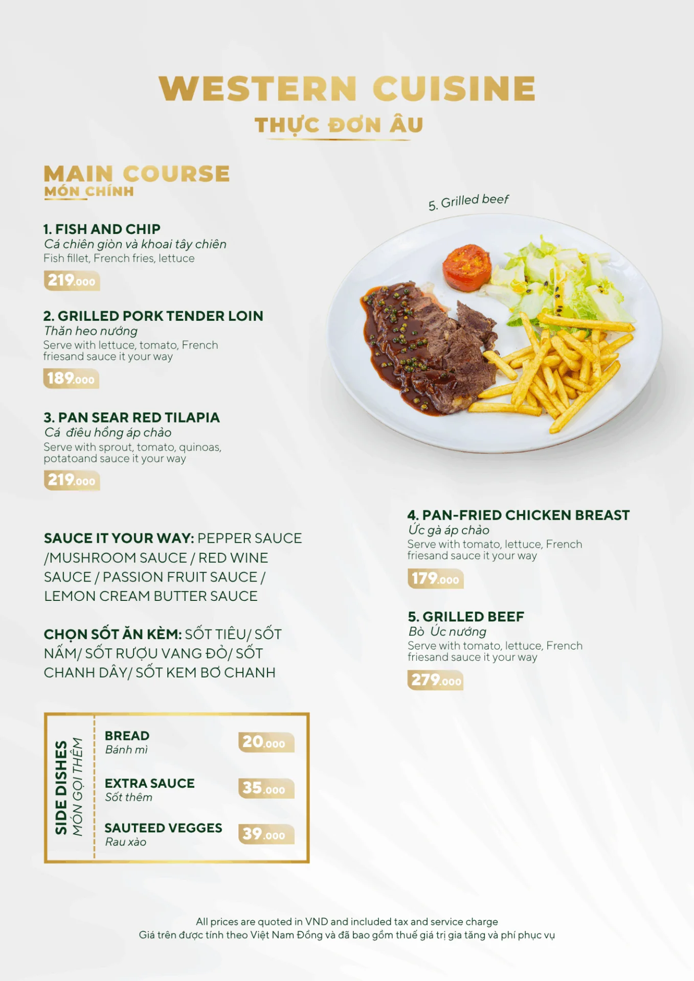 MENU MÓN ĂN