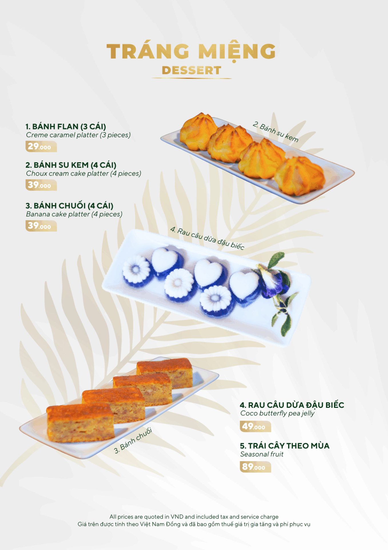 MENU MÓN ĂN