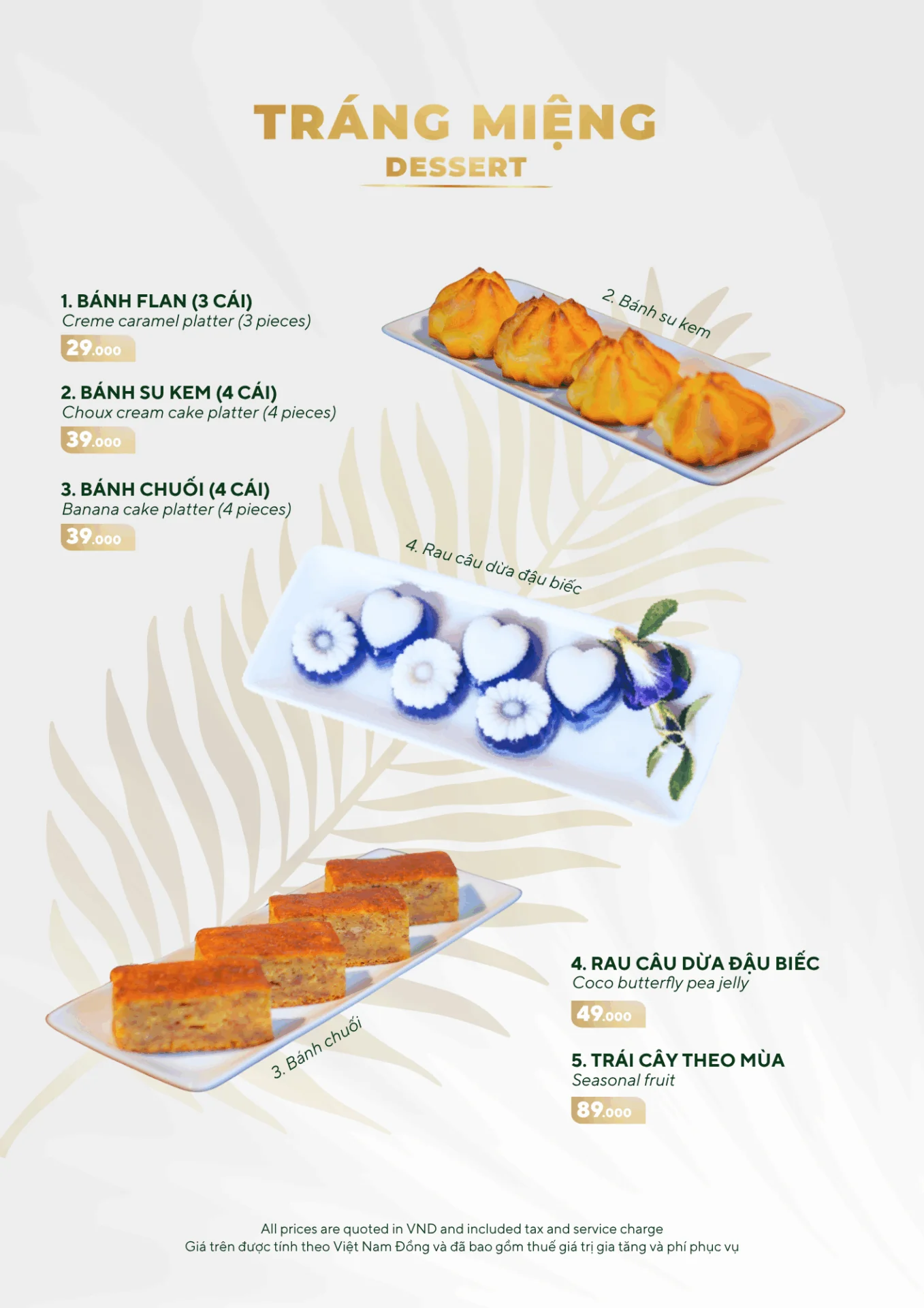 MENU MÓN ĂN