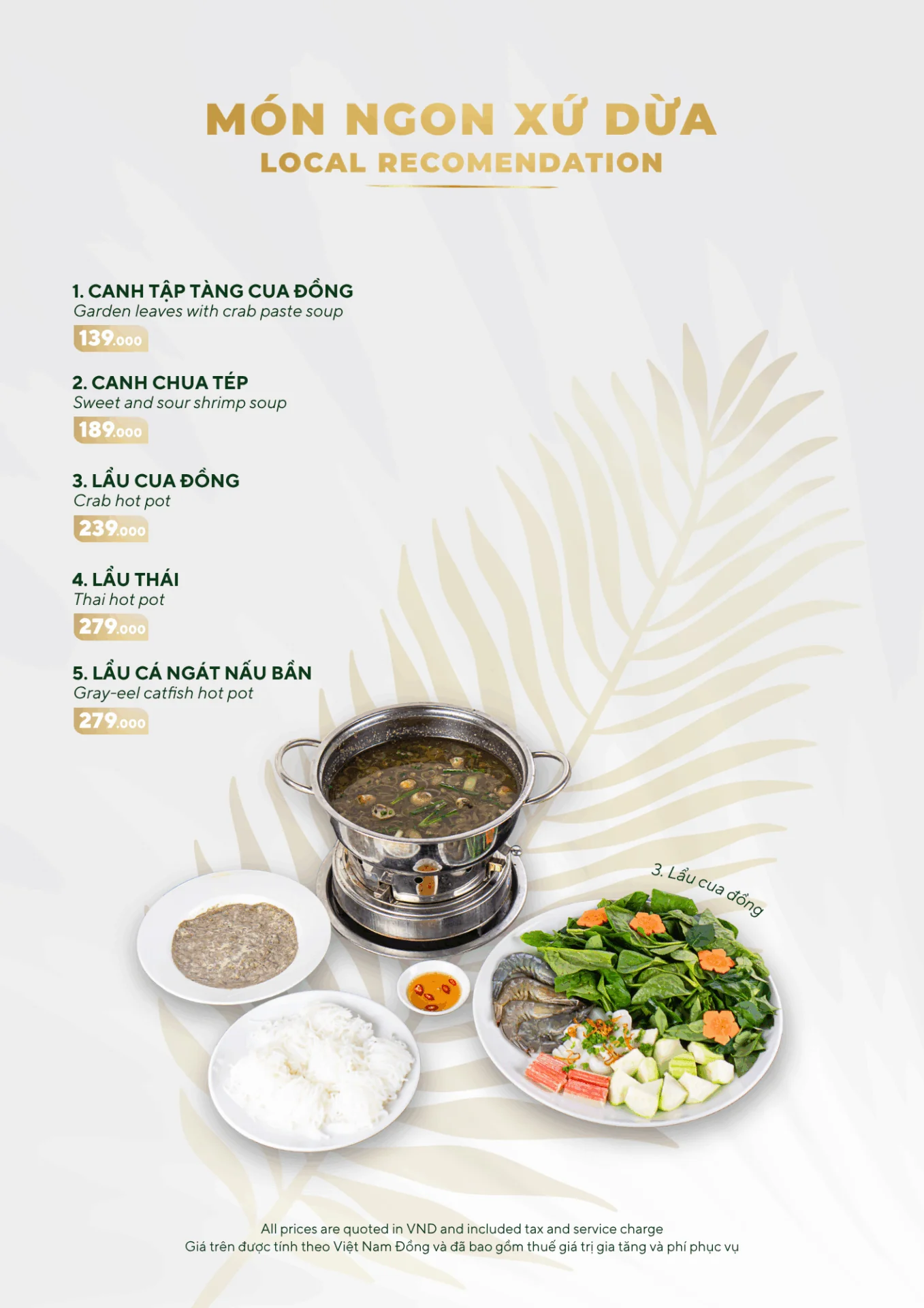 MENU MÓN ĂN