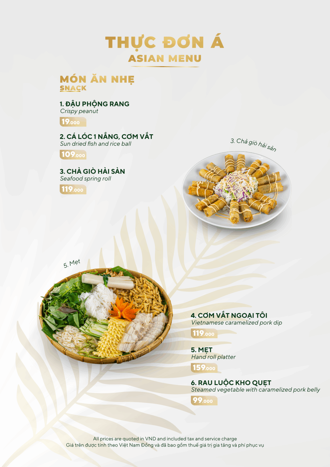 MENU MÓN ĂN