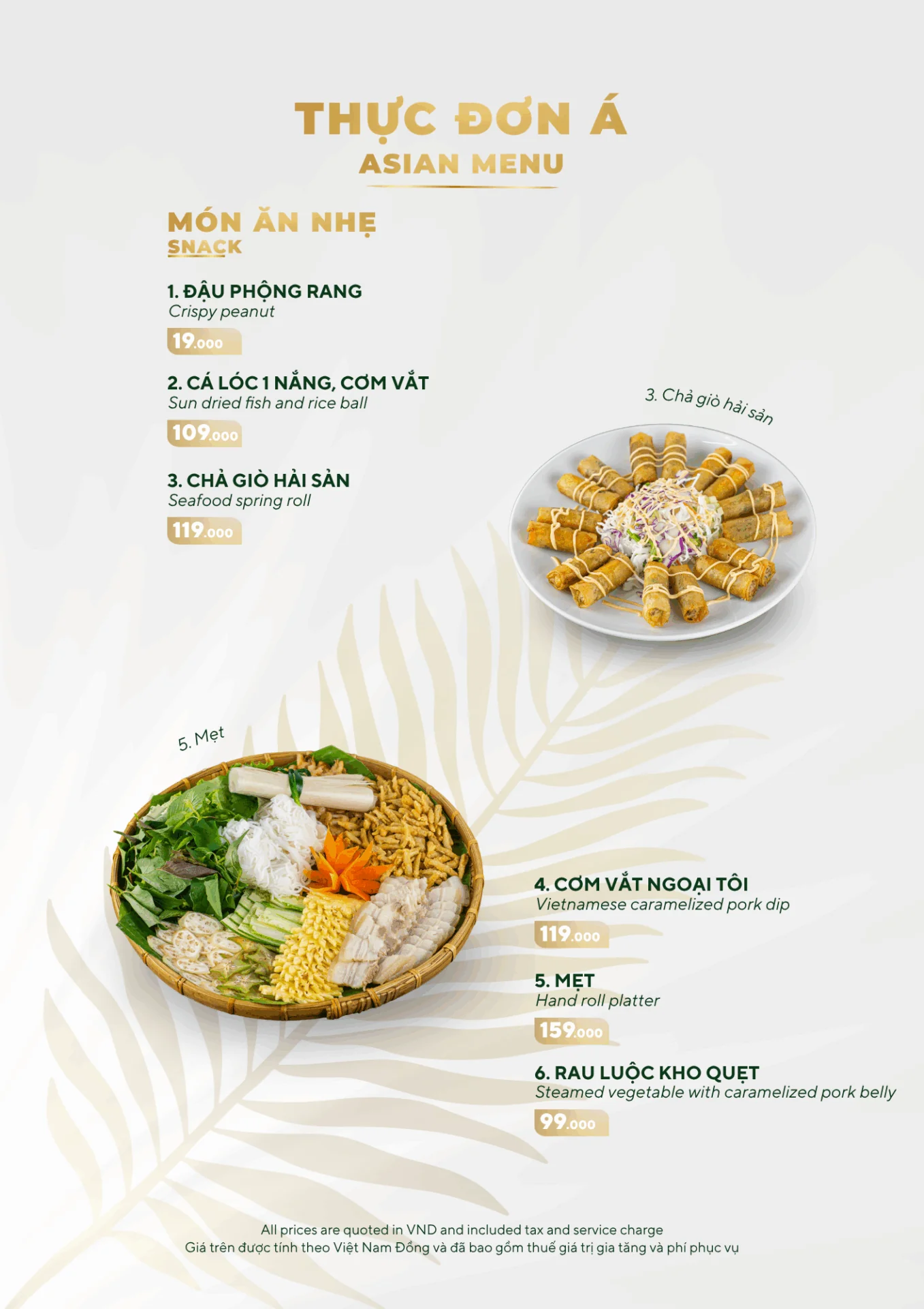 MENU MÓN ĂN