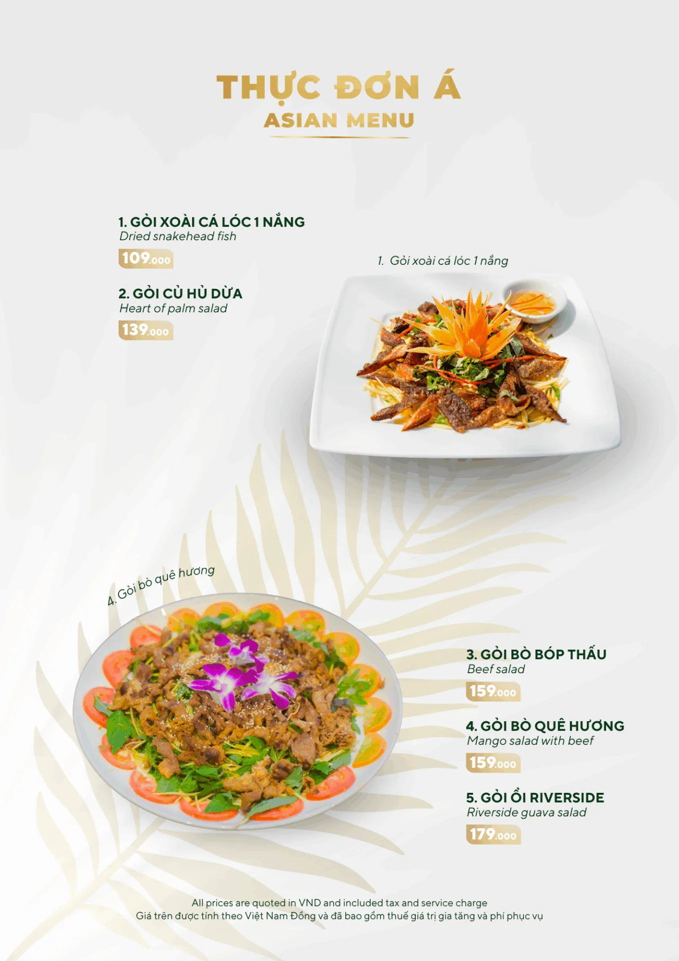 MENU MÓN ĂN