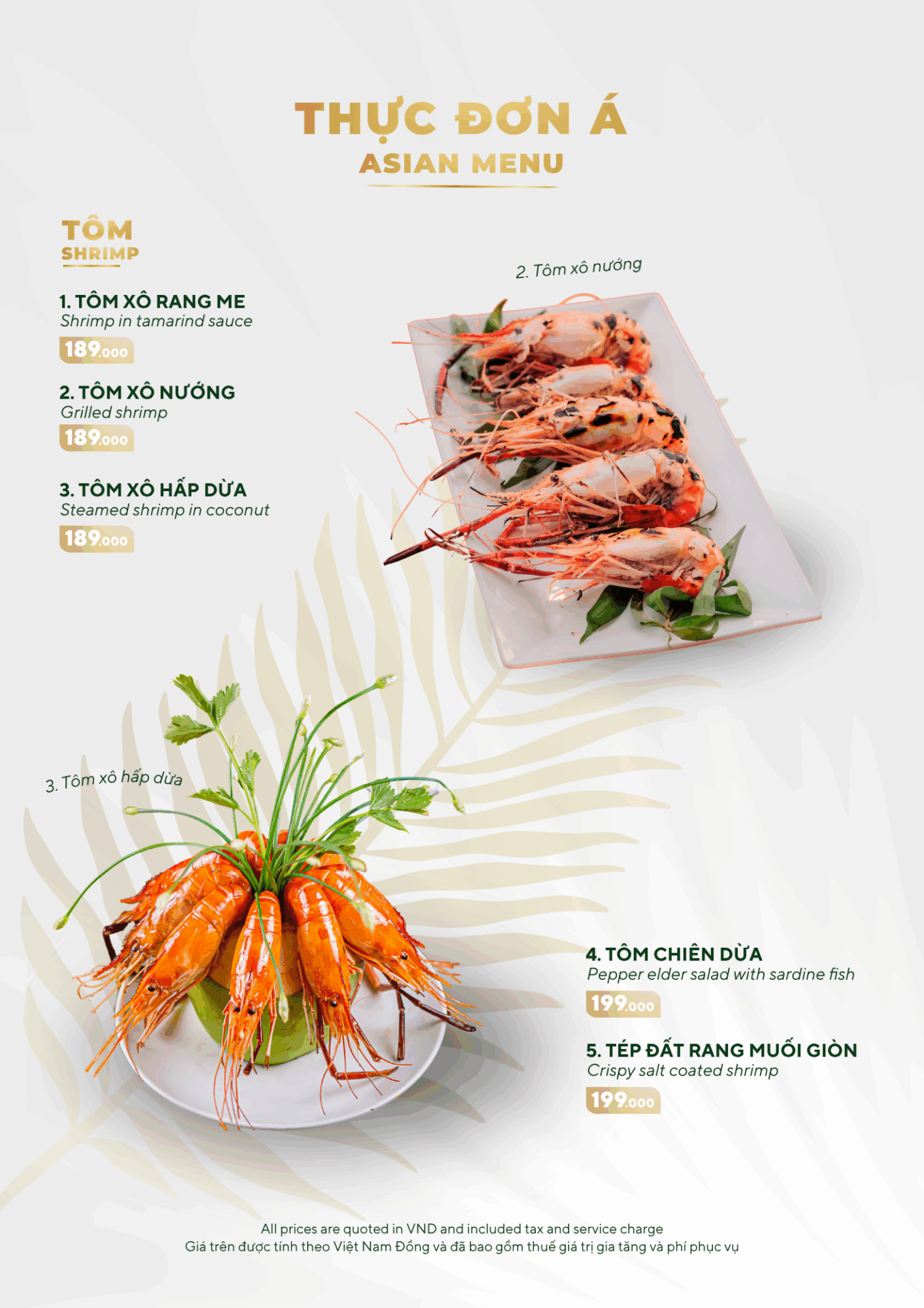 MENU MÓN ĂN