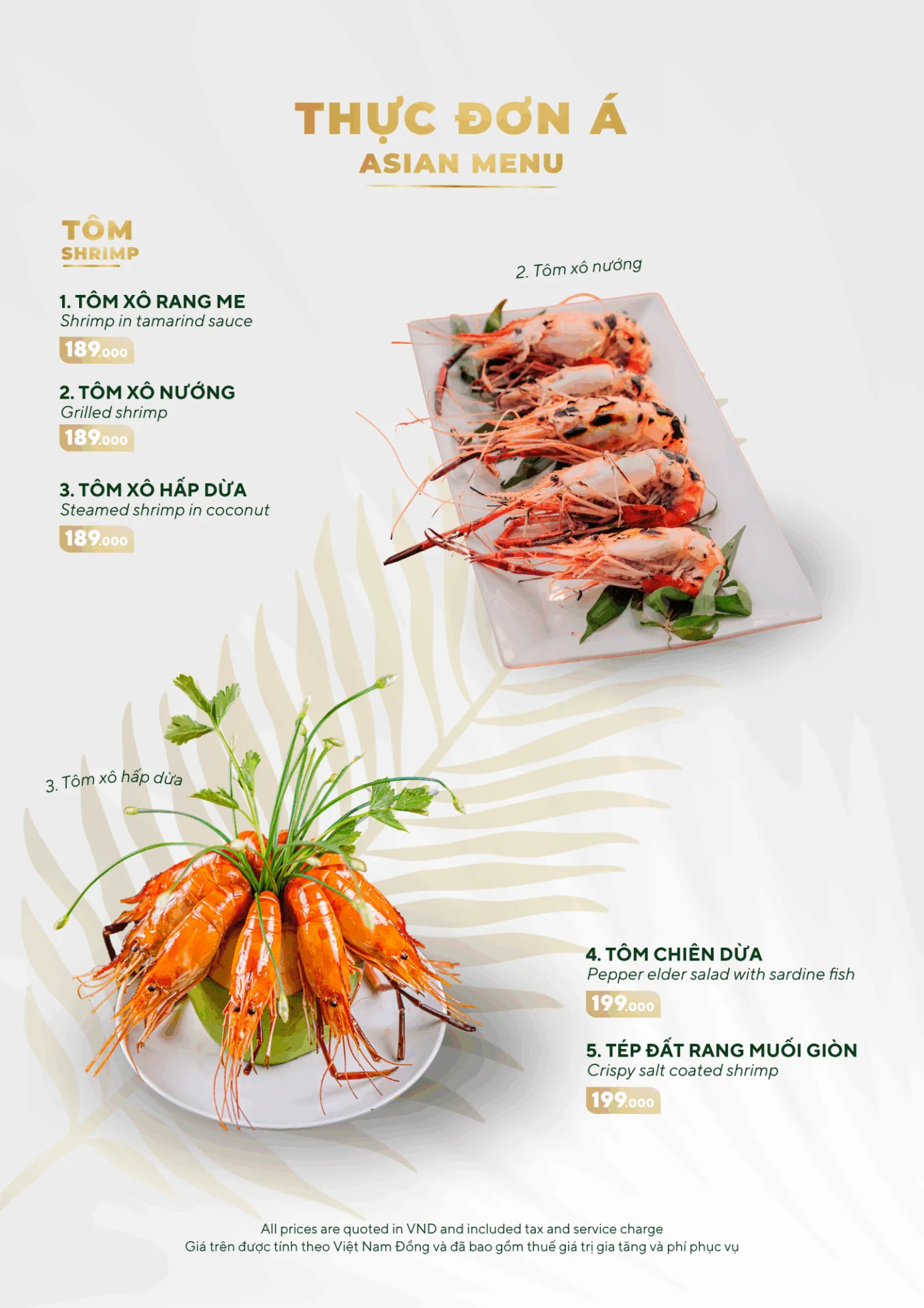MENU MÓN ĂN